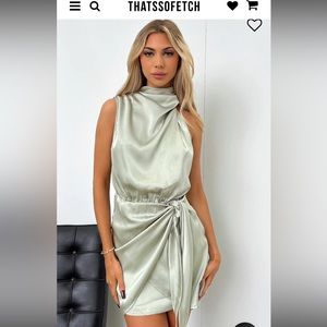 That’s so Fetch Santorini mini dress in sage NWT